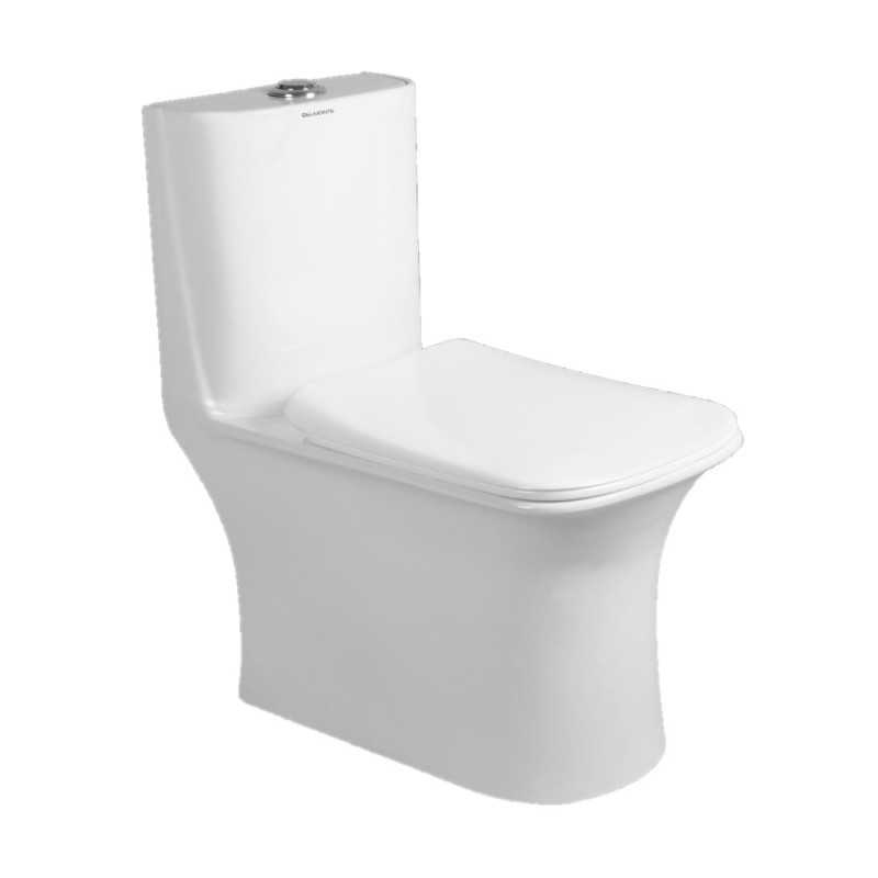 InArt One Piece Toilet Commode Rimless Syphonic - Ceramic Western Toil