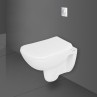 Belmonte Rimless Ceramic Wall Mounted Toilet Wall Hung Commode New Cera White