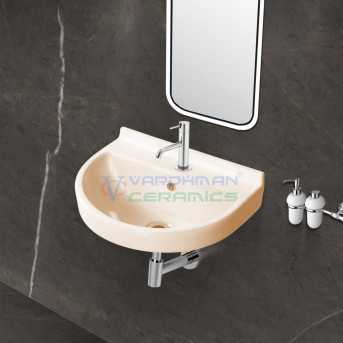 Belmonte Wall Hung Wash Basin Jonca for bathroom - Ivory