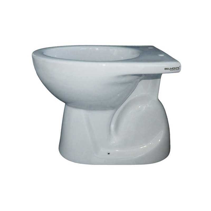 Belmonte Ceramic Floor Mounted European Water Closet/One Piece Western  Toilet Commode/WC/EWC Square S Trap 100mm / 4 Inch with Slow Motion/Soft  Close