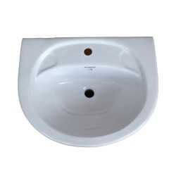 Belmonte Wash Basin Cera 22 Inch X 16 Inch Without Pedestal - White