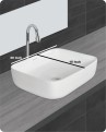 Belmonte Table Top Wash Basin for Bathroom - Battle - Ivory