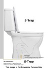 Belmonte Siphonic Flushing One Piece Western Commode Toilet / EWC Carol S Trap 9 Inch / 225mm White