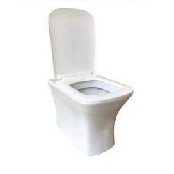 Belmonte Floor Mounted Water Closet / Western Toilet Commode / EWC Battle S Trap with Soft Close Seat Cover - White