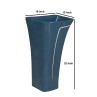 Belmonte Blue & White One-Piece Designer Wash Basin | Glossy Finish | Floor Mount/Free Standing