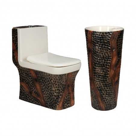 Belmonte Designer Toilet Combo One Piece Pedestal Wash Basin | Belmonte