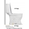 Belmonte Designer One-Piece Water Closet BATTLE-OP-03 - Glossy Wooden Finish