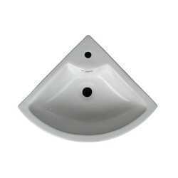 Belmonte Wall Hung / Table Top Wash Basin Delta 16 Inch X 16 Inch - White