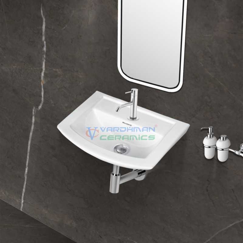 Belmonte Wall Hung Wash Basin Lily - White