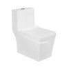 Belmonte 300mm Toilet Ewc Rimelss Floor Mount S-Trap Outlet on Floor, 12 Inch Trap Distance White