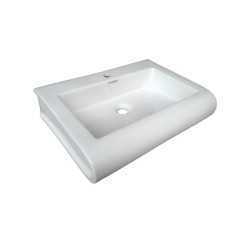 Belmonte Table Top Wash Basin Book 22 Inch X 16 Inch - Ivory