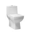 Combo of Belmonte Water Closet Square with Cera Pedestal Wash Basin - White