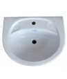 Belmonte Wash Basin Cera 22 Inch X 16 Inch Without Pedestal - Ivory