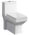 Combo of Belmonte Water Closet Ripone S Trap With LCD Pedestal Wash Basin - Ivory