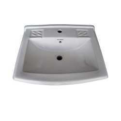 Belmonte Half Pedestal Wash Basin Sofia - White