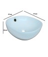 Belmonte Table Top Wash Basin for Bathroom - Olive - Ivory