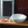 Belmonte Table Top Wash Basin Moon 21 Inch X 18 Inch - White