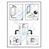 Belmonte Combo of Rimless Toilet Wall Mounted Crenza with Pneumatic Concealed Cistern - White