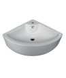 Belmonte Wall Hung / Table Top Wash Basin Delta 16 Inch X 16 Inch - White