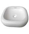 Belmonte Table Top Wash Basin Slash 16 Inch X 16 Inch - White