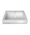 Belmonte Table Top Wash Basin Book 22 Inch X 16 Inch - White