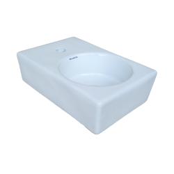 Buy Belmonte Table Top Wash Basin Vega 10 Inch X 15 Inch - Ivory On...