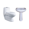 Belmonte One Piece Water Closet Cally S Trap With Cera Pedestal Wash Basin - Ivory