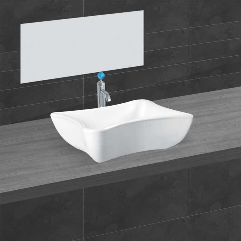 Belmonte Table Top Wash Basin Gracy - White