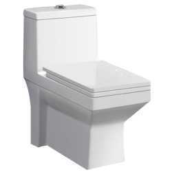 Combo of Belmonte Water Closet Ripone with Altis Pedestal Wash Basin - Ivory