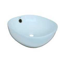 Belmonte Table Top Wash Basin for Bathroom - Olive - White