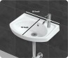 Belmonte Wall Hung Wash Basin - 402