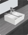 Belmonte Wall Hung cum Table Top Wash Basin Minova - White