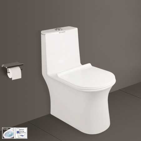 Belmonte Siphonic Flushing Rimless EWC / Western Water Closet Svelta S Trap White