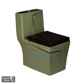 "Shop Western Commode - Forest Green Color, Belmonte Matt Finish"