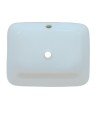 Belmonte Table Top Wash Basin for Bathroom - Battle - White