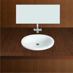 Belmonte Top Counter Wash Basin 22 Inch X 16 Inch - White