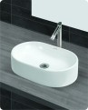 Belmonte Table Top Wash Basin Capsul 20 Inch X 12.50 Inch - White