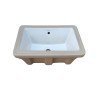 Belmonte Under Counter Ceramic Laboratory Sink 18 x 12 x 8 Inch - White