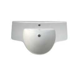 Belmonte Pedestal Wash Basin Counter - White