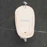 Belmonte Large Ivory Ceramic Wall-Mount Gents Urinal Pot - Glossy Finish