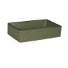 Designer Table Top Basin Style-50 - Green & Black, Matt Finish, 305x505x125mm - Belmonte