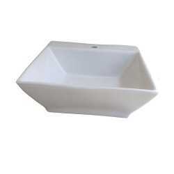 Belmonte Table Top Wash Basin Shapper 18 Inch X 18 Inch - White