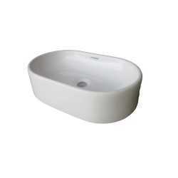 Belmonte Table Top Wash Basin Capsul 20 Inch X 12.50 Inch - White