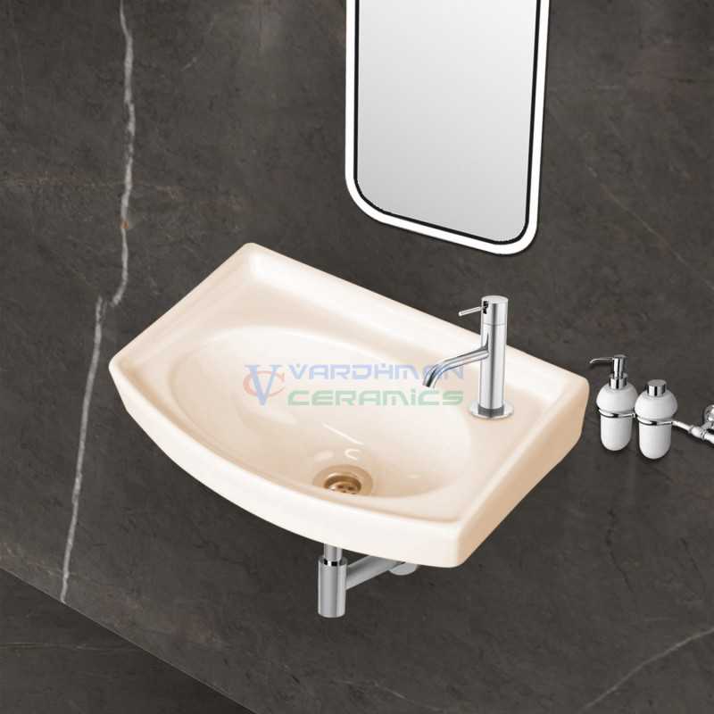 Belmonte Wall Hung Wash Basin 405 - Ivory