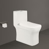 Belmonte P Trap Western Toilet Commode One Piece Floor Mounted Battle White