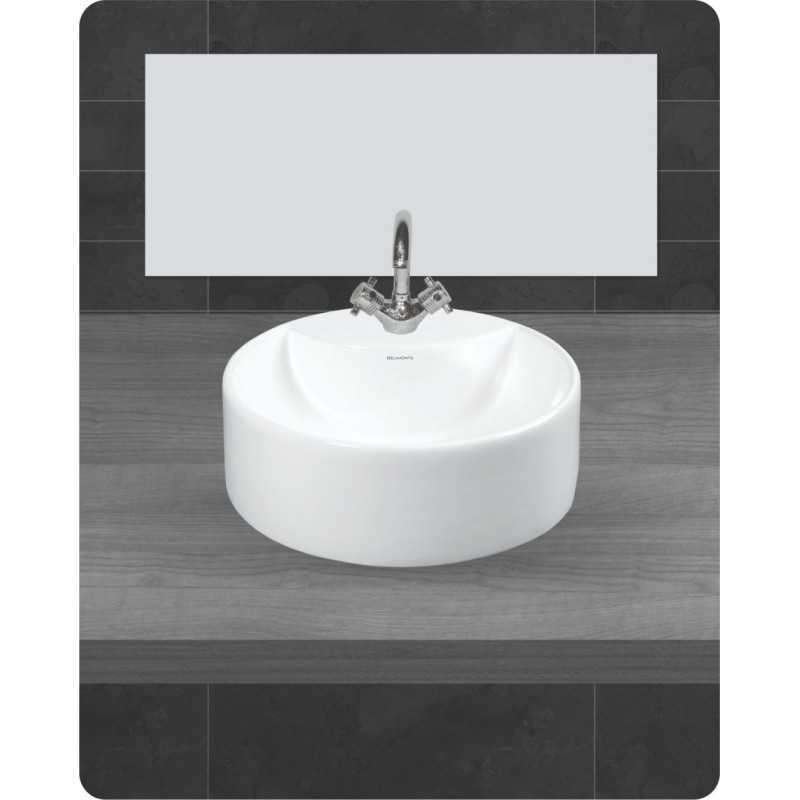 Belmonte Table Top Wash Basin Round 16 Inch X 16 Inch - Ivory