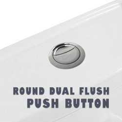 Buy Belmonte Replaceable Round Dual Flush Push Button with 2 Bar fo...