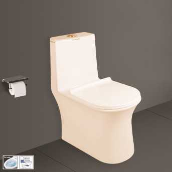 Belmonte Siphonic Tornado Flushing Rimless EWC / Western Water Closet Svelta S Trap Ivory