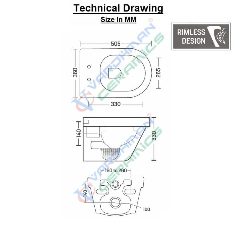 Buy Belmonte Ceramic Rimless Wall Mounted Wall Hung Western Toilet