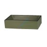 Designer Table Top Basin Style-50 - Green & Black, Matt Finish, 305x505x125mm - Belmonte